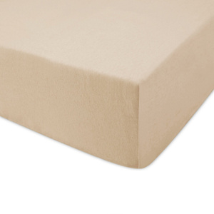 Jersey sheet with elastic 020_D Beige 160x200