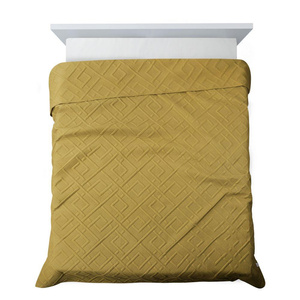 Bedspread 220 x 240 Design Quilted Alara2 Mustard
