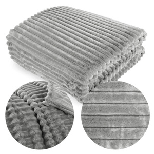Blanket 160 x 200 Microfiber Plush Stripes Cadence 01