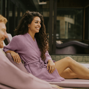 Gofer Unisex Cotton Bathrobe Vizzy M 06 Heather