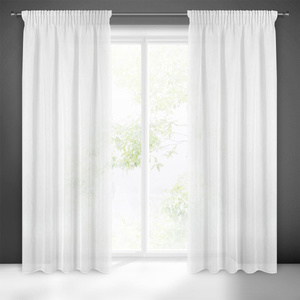 Decorative Curtain Margo 140 x 270 Tape White