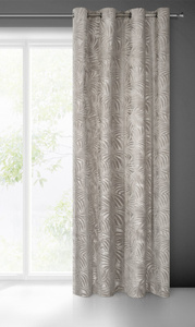 Curtain 140 x 250 Decorative Drawstring Livia Beige