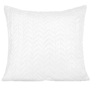 45 x 45 Decorative Velvet Moxie Pillowcase White