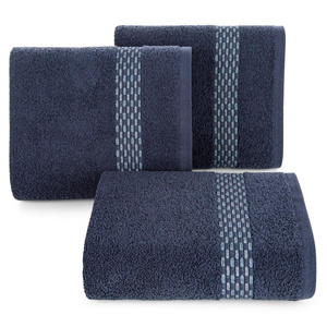 30 x 50 Terry Bath Towel Riva 07 Navy Blue