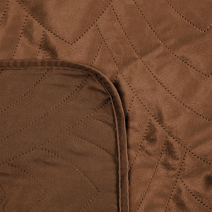 Bedspread 220 x 240 Quilted Velvet Luiz6 Brick