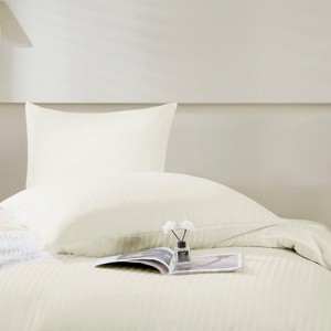 Bedding 220 x 200 3pc Cotton Adamash Ecru