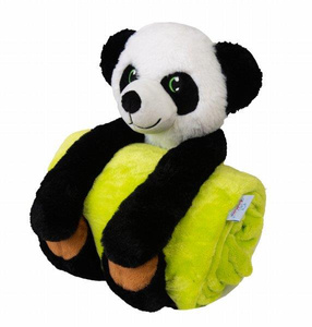 Blanket 85 x 100 Carol Microfiber + Panda Mascot