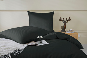 Pillowcase 70 x 80 Cotton Adamash Black
