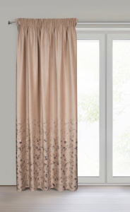 Curtain 140 x 270 Velvet Tape Mirela Beige