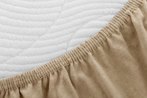 Jersey sheet with elastic 020_D Beige 160x200