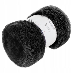 Blanket 150 x 200 Yeti Italian Fur Blanket Black
