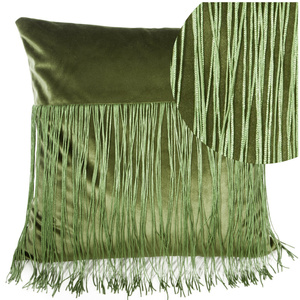 Velvet pillowcase Melba 45 x 45 Olive