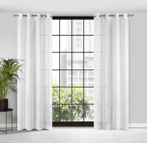 Decorative Curtain Margo 140 x 250 White Drawers