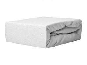 Terry Bed Sheet Without Eraser 001_D White 160x200