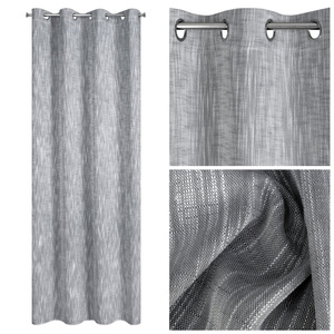 Curtain 140 x 250 Decorative Swivels Anika Steel