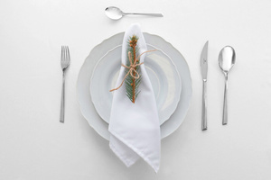 Tablecloth 140x240 Stainproof Classic Savio White