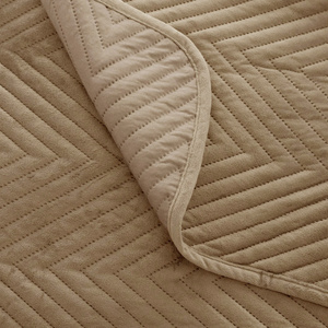 Bedspread 200 x 220 Herringbone Velvet Caden 09
