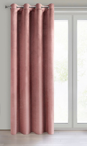 Curtain 140 x 250 Decorative Velvet Melanie Pink