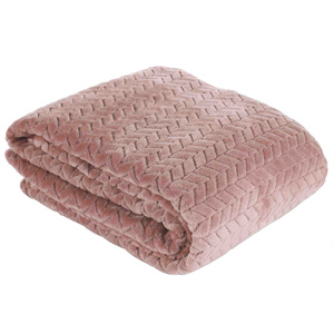 Blanket 150 x 200 Microfiber Design Cindy Powder Pink