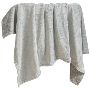 Blanket 200 x 220 Plush Microfiber Willy Grey