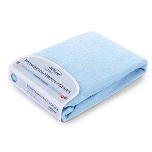 Terry sheet with elastic 027_D Blue 90x200