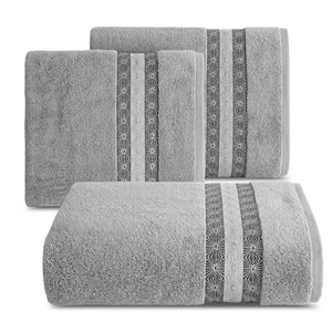 70 x 140 Bath Towel Cotton Malika 05 Silver