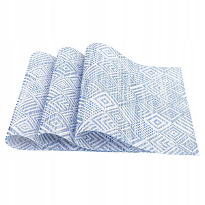 30 x 45 Decorative Geometric Blue Placemat