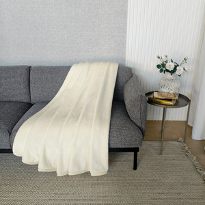 Blanket 200 x 220 Acrylic Solid Warm Yasemin 08