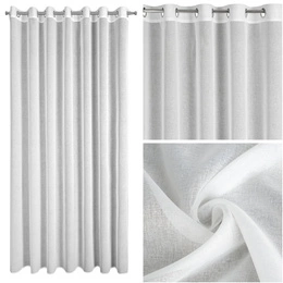 Margo Decorative Curtain 300 x 250 White Drawstrings