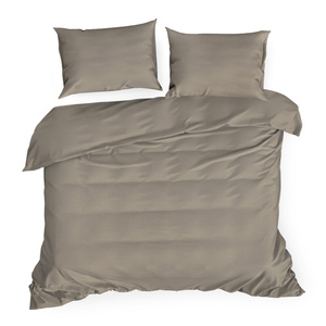 Bedding 220 x 200 3pc Satin Nova3 Coffee