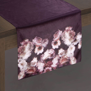 Tablecloth Runner 40 x 140 Decorative MERLA C. Maroon