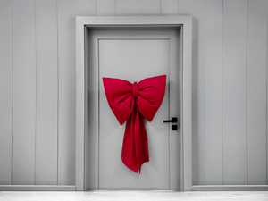 Bow 100 x 60 Cushion Christmas Decoration Decorative Big Bow 02