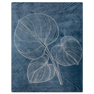 Blanket 150 x 200 Blanca 1 Navy blue