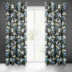 Curtain 140 x 250 Decorative Velvet Maja Blue