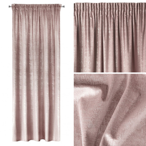Curtain 140 x 270 Decorative Velvet Cyprus Powder