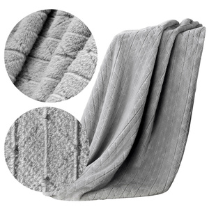 Blanket 170 x 210 Microfiber Design Cindy4 Silver
