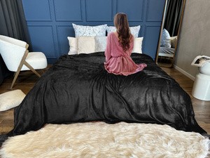 Blanket 160 x 200 Microfiber Solid Juana 01