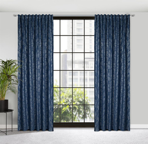 Curtain 135 x 270 Decorative Scarlet Navy Blue