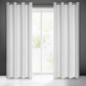 Curtain 140 x 250 Decorative Velvet Isla White