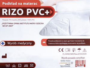 Rizo PVC mattress pad 120x200