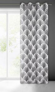 Curtain 140 x 250 Decorative Karin Bia+Black