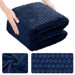 Blanket 200 x 220 Microfiber Embossed Plush Ala 3D Circle 08