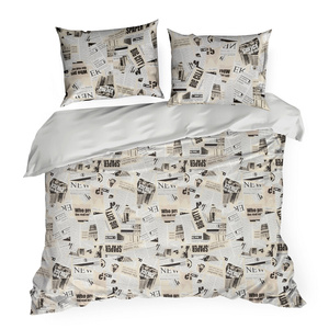 Cotton Bedding Set 160 x 200 3pcs Sonia 39