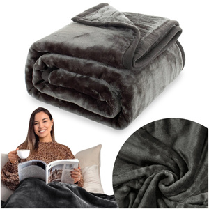 Blanket 160 x 200 Acrylic Solid Warm Yasemin 05