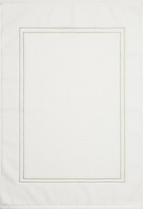 Bathroom Rug 50 x 70 Cotton Olivia 01 White