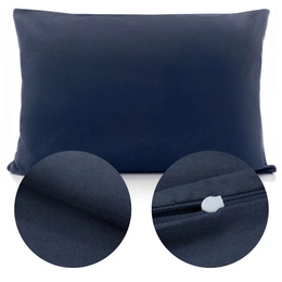 Cotton Pillowcase 50 x 80 Uniform Ola Navy Blue