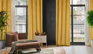 Velvet Lili Curtain 140 x 250 Honey Spun