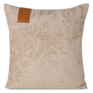 45 x 45 Decorative Chenille 1 Beige pillowcase