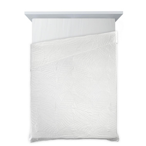 Bedspread 170 x 210 Quilted Decorative Boni6 White