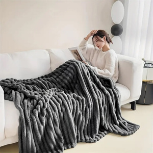 Blanket 160 x 200 Microfiber Plush Shirley 02